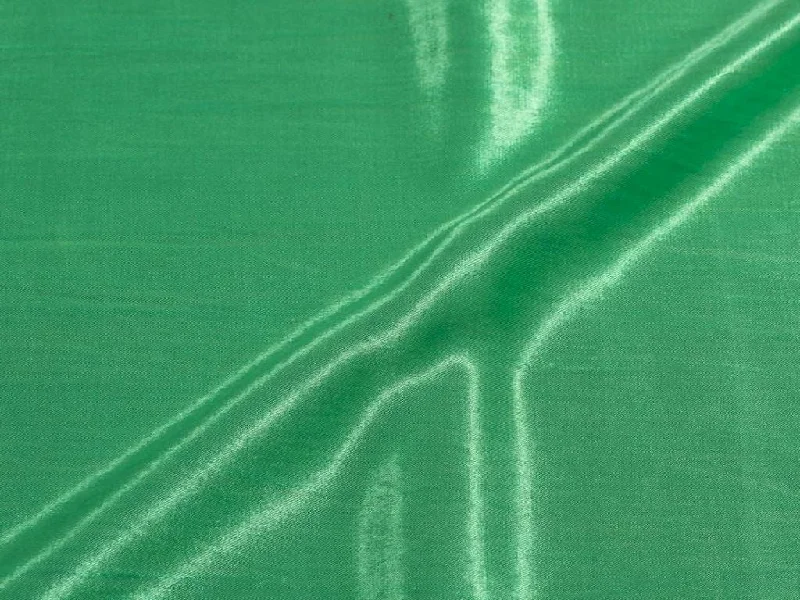 Pista Green Plain Gaji Silk Fabric