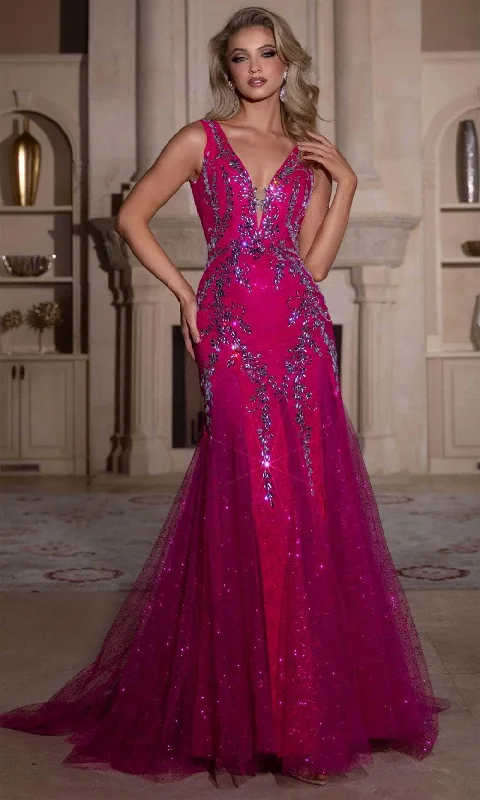 Portia and Scarlett PS25289 - Sash Draped Prom Dress