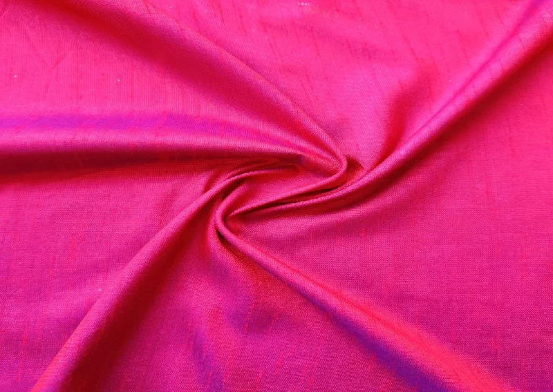 Purple Magenta Dual Shade Plain Zorba Silk Fabric