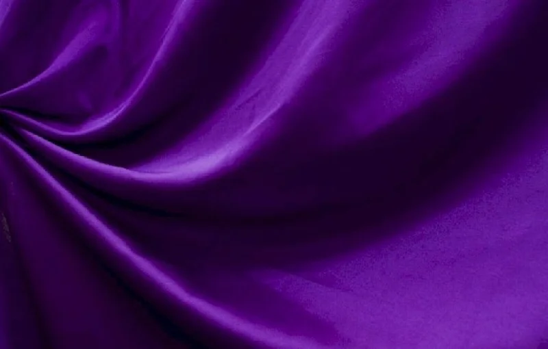 Purple Plain Crepe Satin Fabric