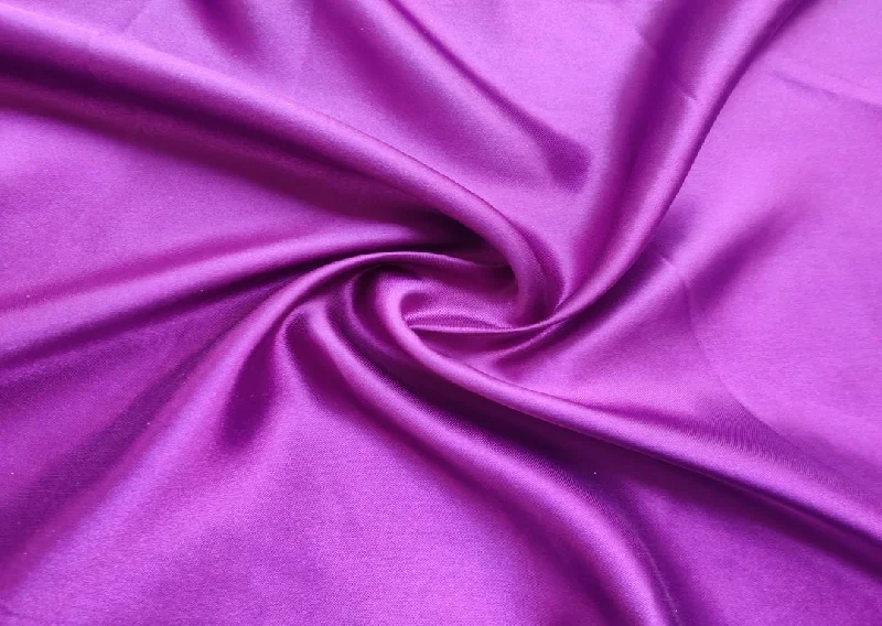 Purple Plain Japanese Satin Fabric