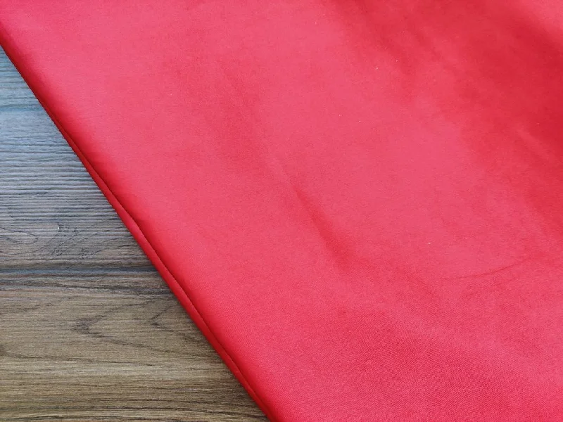 Red Plain Japanese Satin Fabric