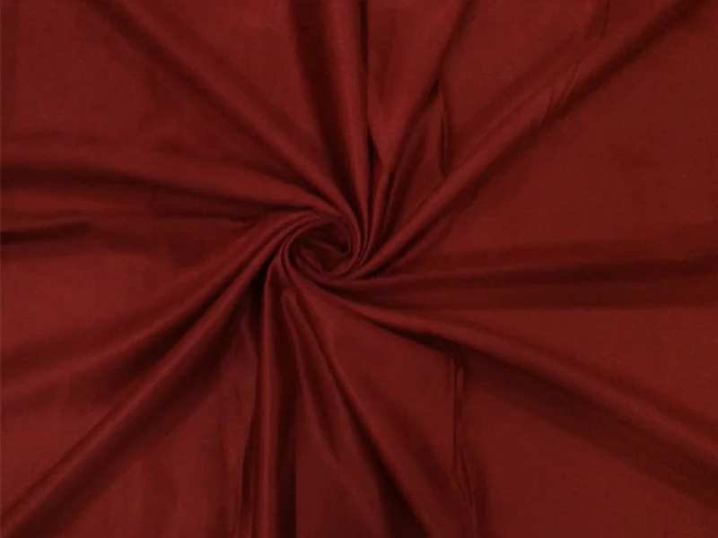 Dark Red Plain Suede Fabric