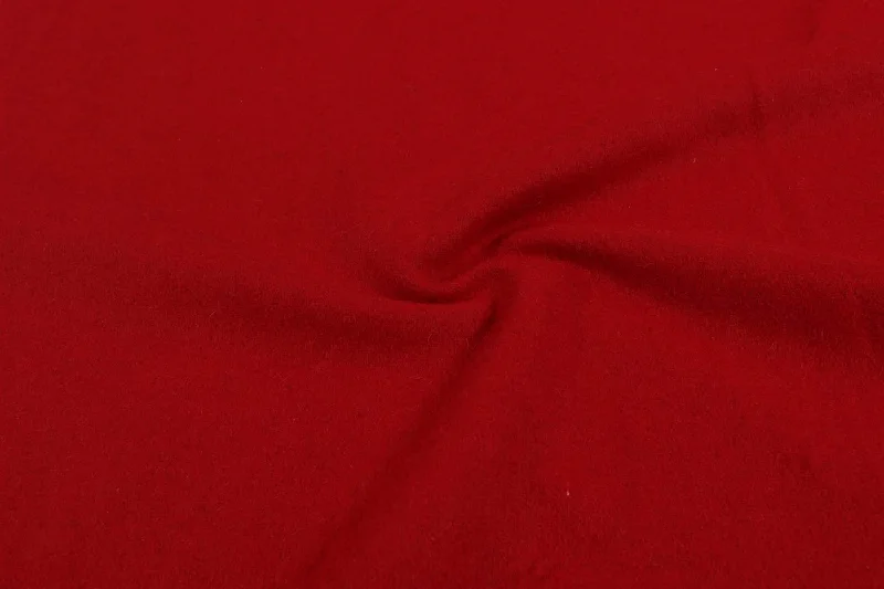 Red Plain Wool Felt Fabric