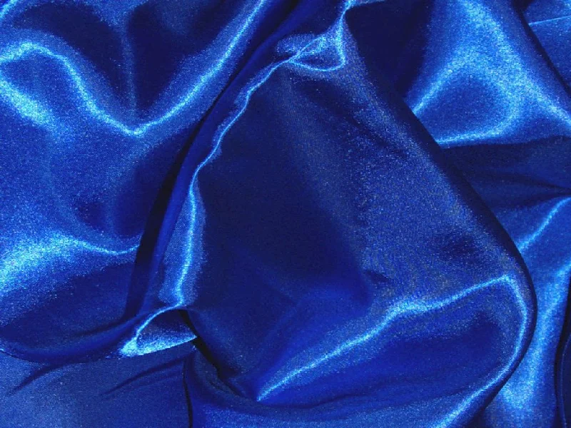 Royal Blue Silky Plain Japan Satin Fabric