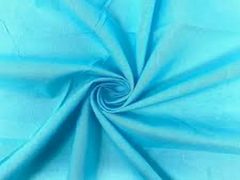 Sky Blue Plain Cotton Voile Fabric