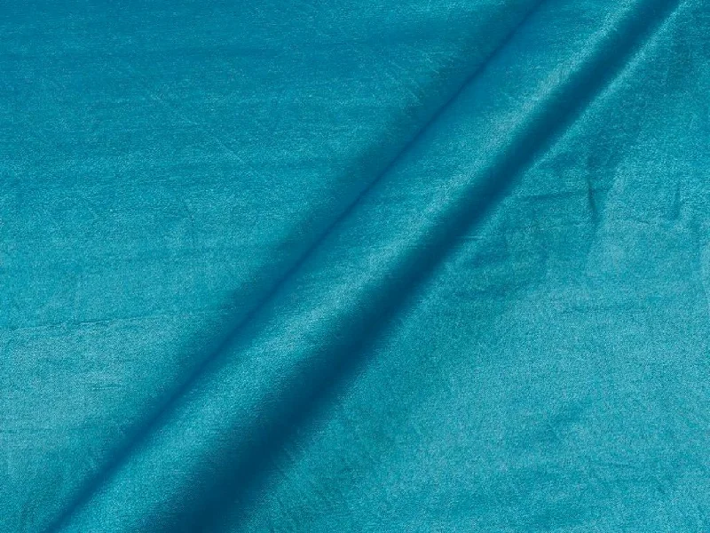 Sky Blue Plain Gaji Silk Fabric