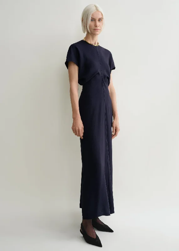 Slouch waist dress navy