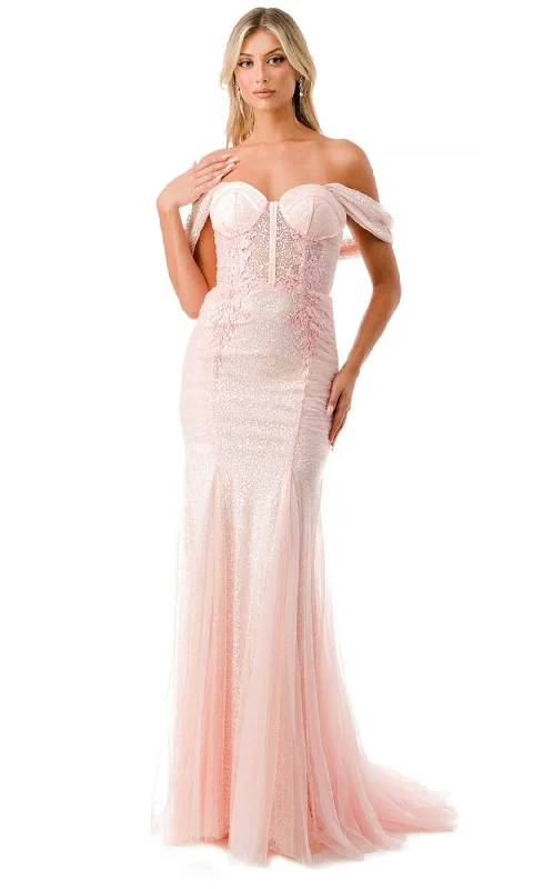 Trevi Collection P2100 - Off Shoulder Bustier Prom Dress