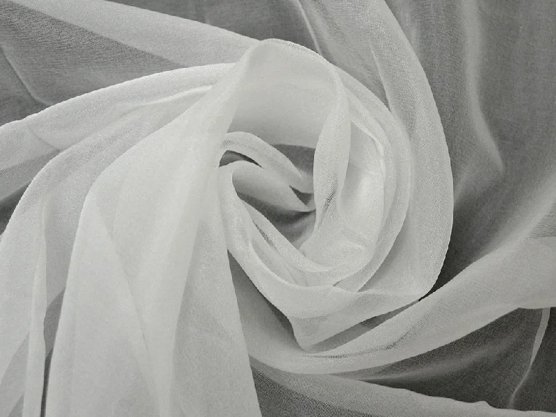 White Dyeable Nylon Organza Fabric