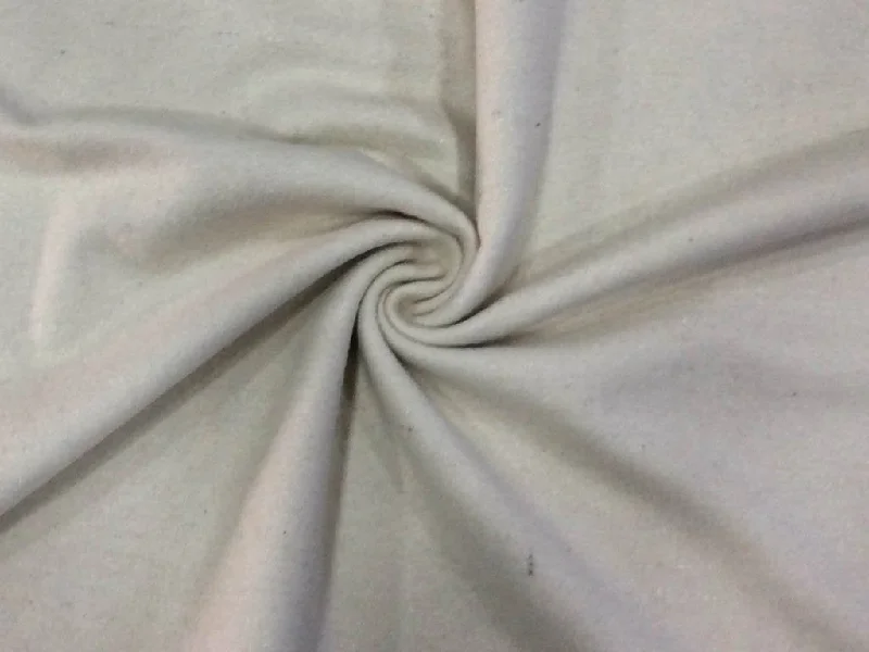 White Plain Felt Wool Fabric