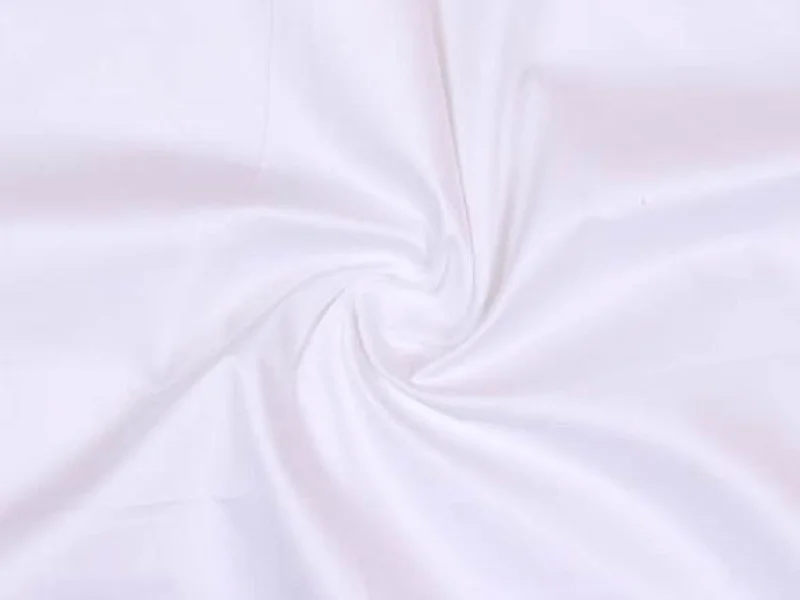 White Pure Dyeable Cotton Silk Blend Fabric- 50 grams