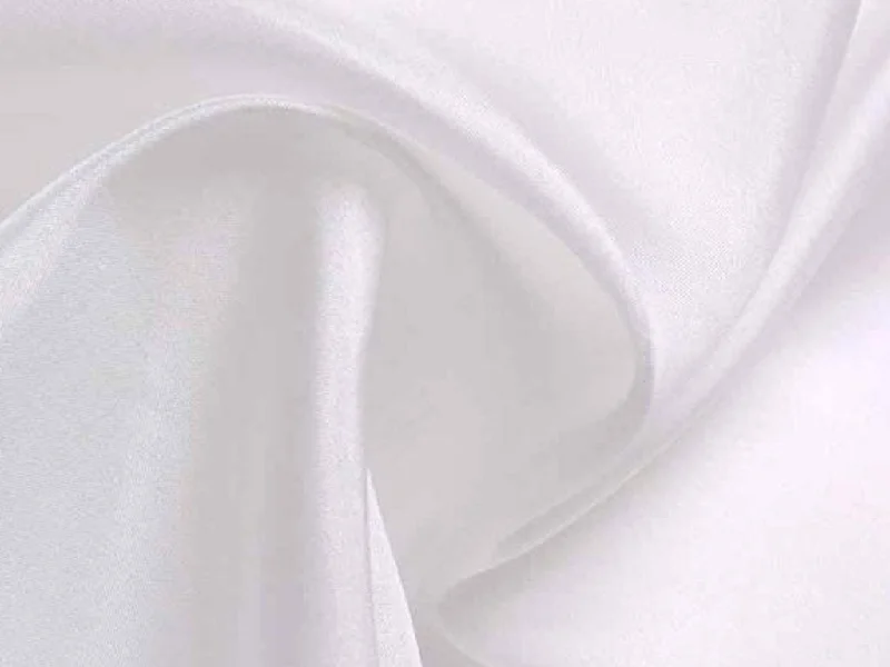 White Pure Dyeable Habotai Silk Fabric- 40 grams