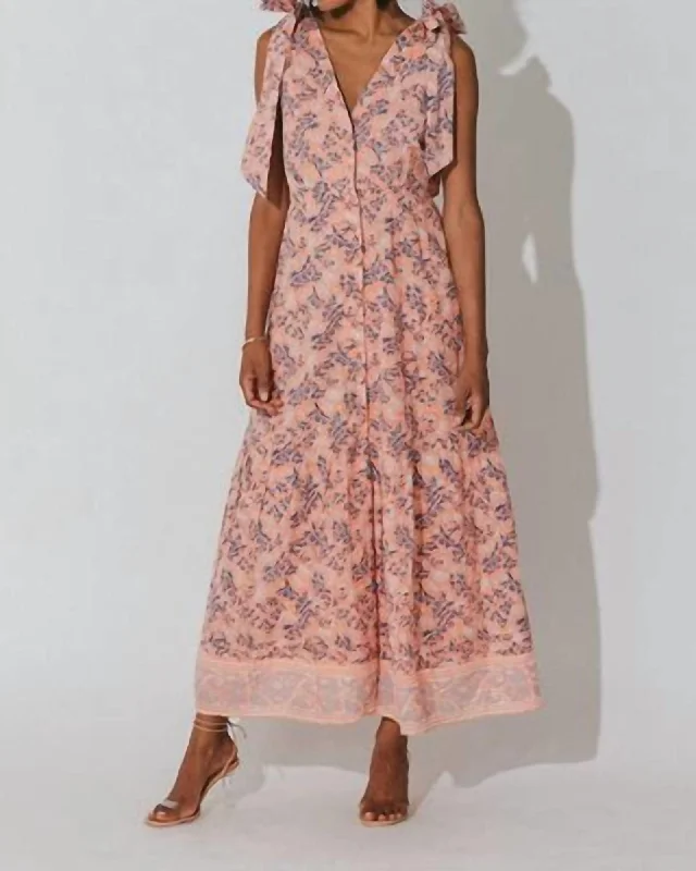 Astrid Ankle Dress In Positano Floral | Positano Floral