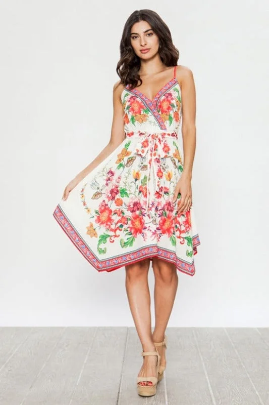 Flying Tomato Floral Print Dress - Ivory