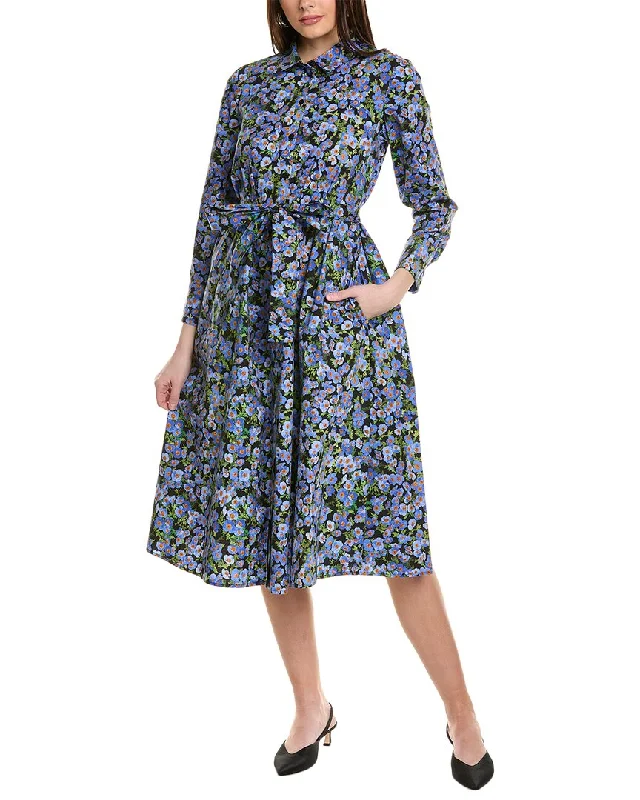 Carolina Herrera Shirtdress Flowy Shirt Dress