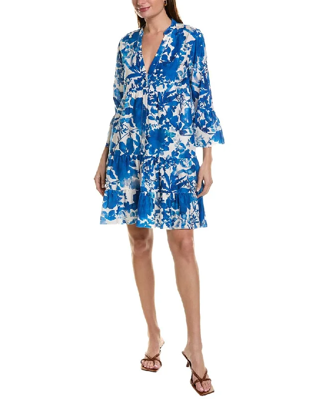 Go> by GoSilk Beach Vibes Silk-Blend Shirtdress Satin Shirt Dress