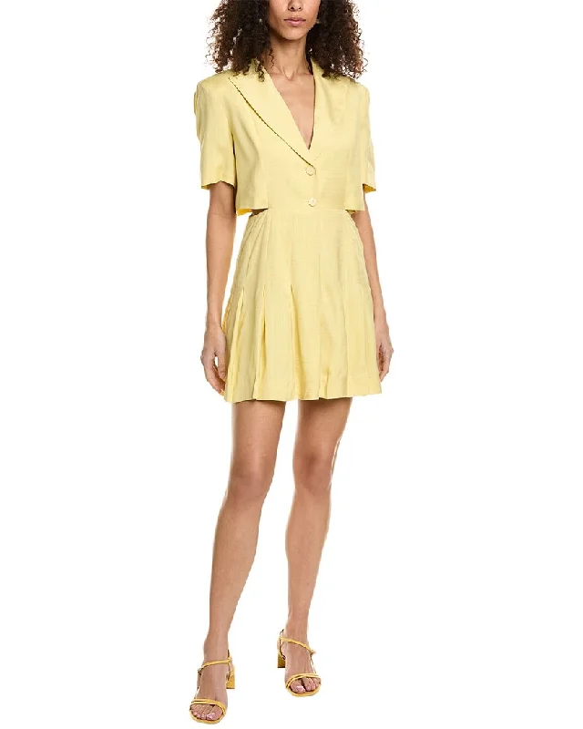 Sandro Cutout Waist Shirtdress Office Shirt Dress